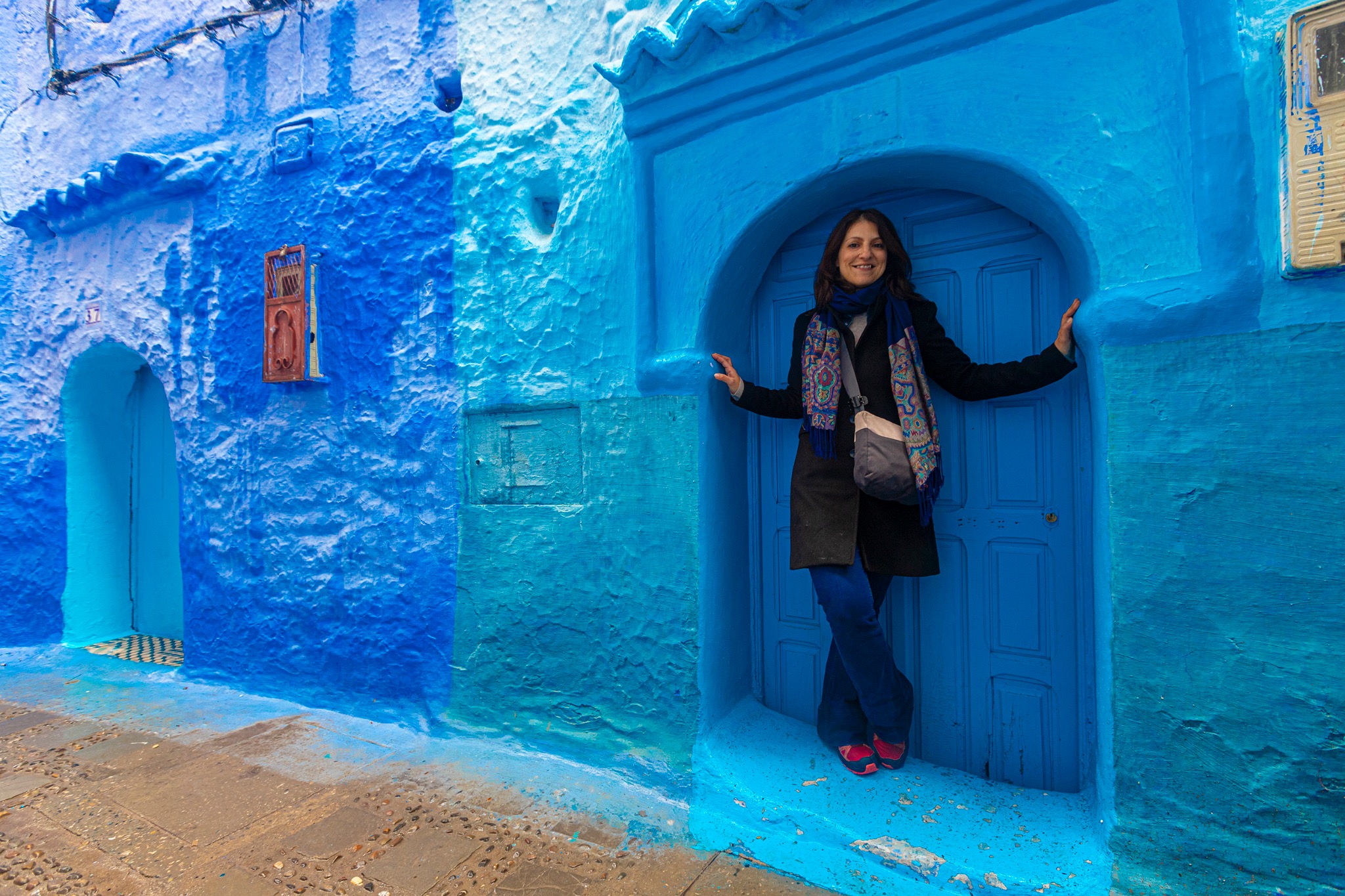 Sonia tra le vie blu di Chefchaouen